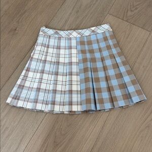 Aritzia Sunday Best plaid mini skirt size 0